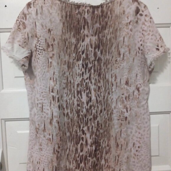 Zenergy by Chicos Womans Medium Fringe Detail Blouse with Rhinestones - Picture 5 of 5